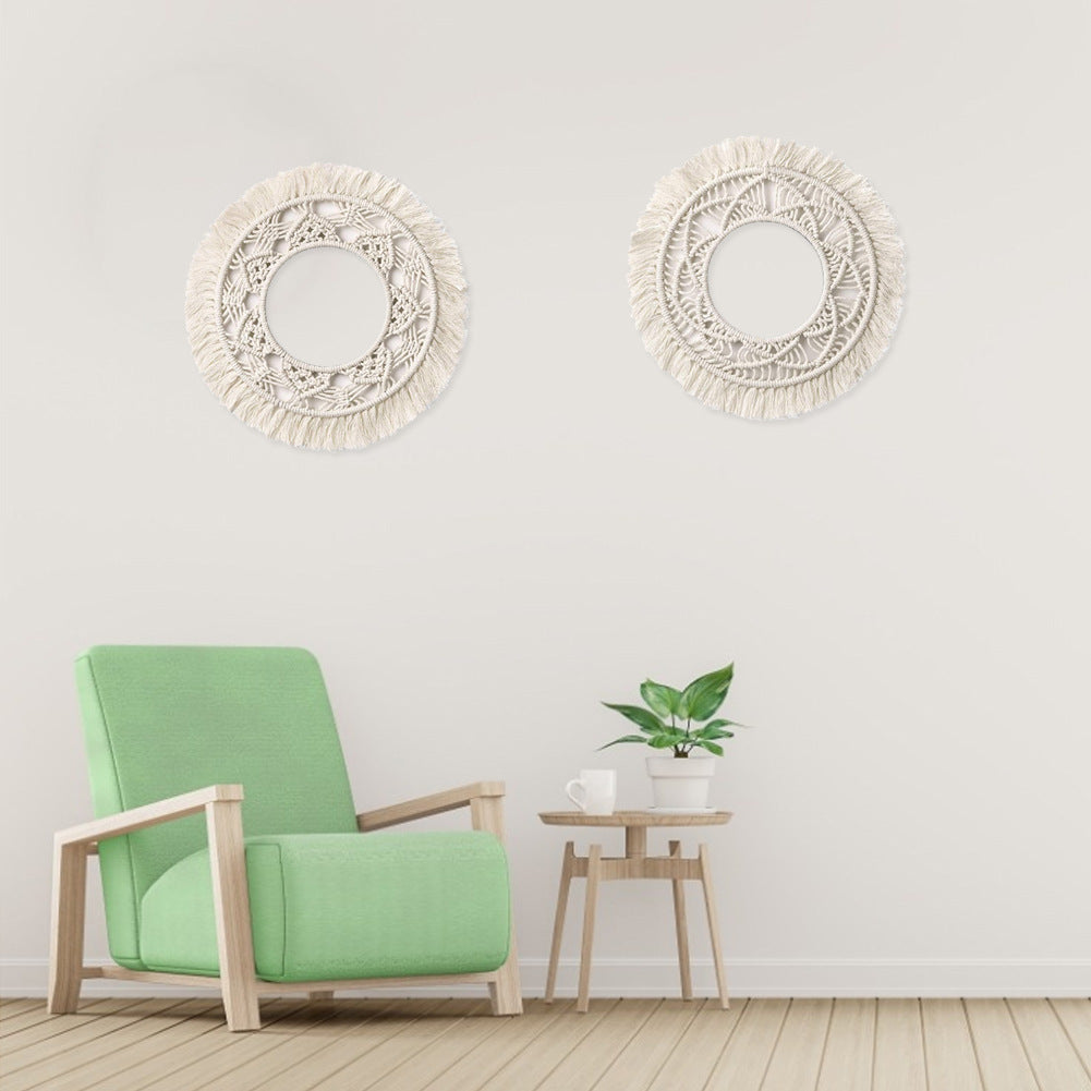 Cotton Rope Round Wall Hanging Decor