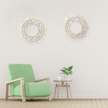 Cotton Rope Round Wall Hanging Decor